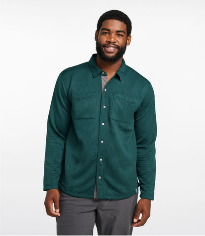 L.L.Bean Men's Performance Waffle Shirt Jac Chartreuse
