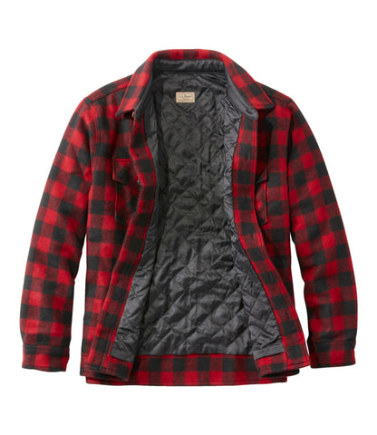L.L.Bean Men's Maine Guide Shirt with PrimaLoft Cobalt/Black