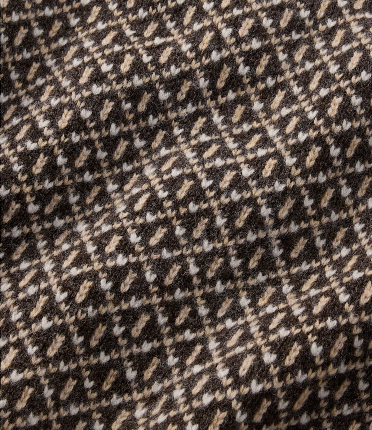 L.L.Bean Men's Signature 1980 Matinicus Rock Sweater, Crewneck Deepest Brown Birdseye