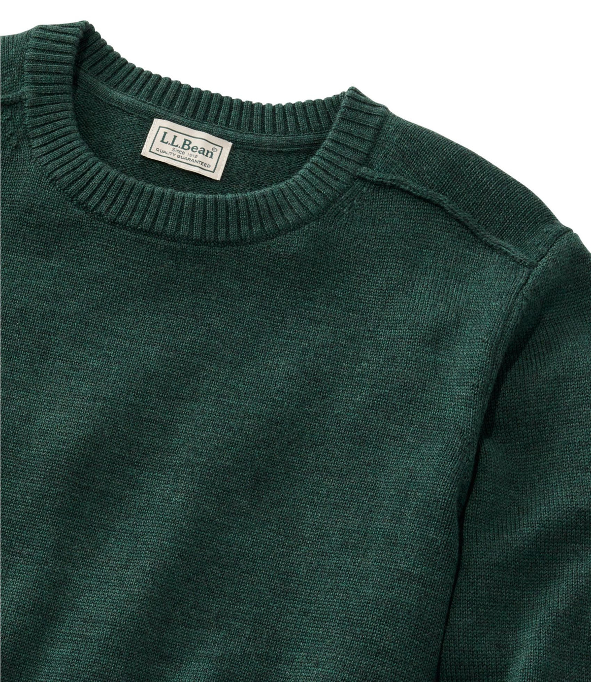 L.L.Bean Men's Essential Merino Sweater, Crewneck Deep Blue Heather