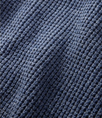 L.L.Bean Men's Organic Cotton Waffle Sweater, Cardigan Field Khaki
