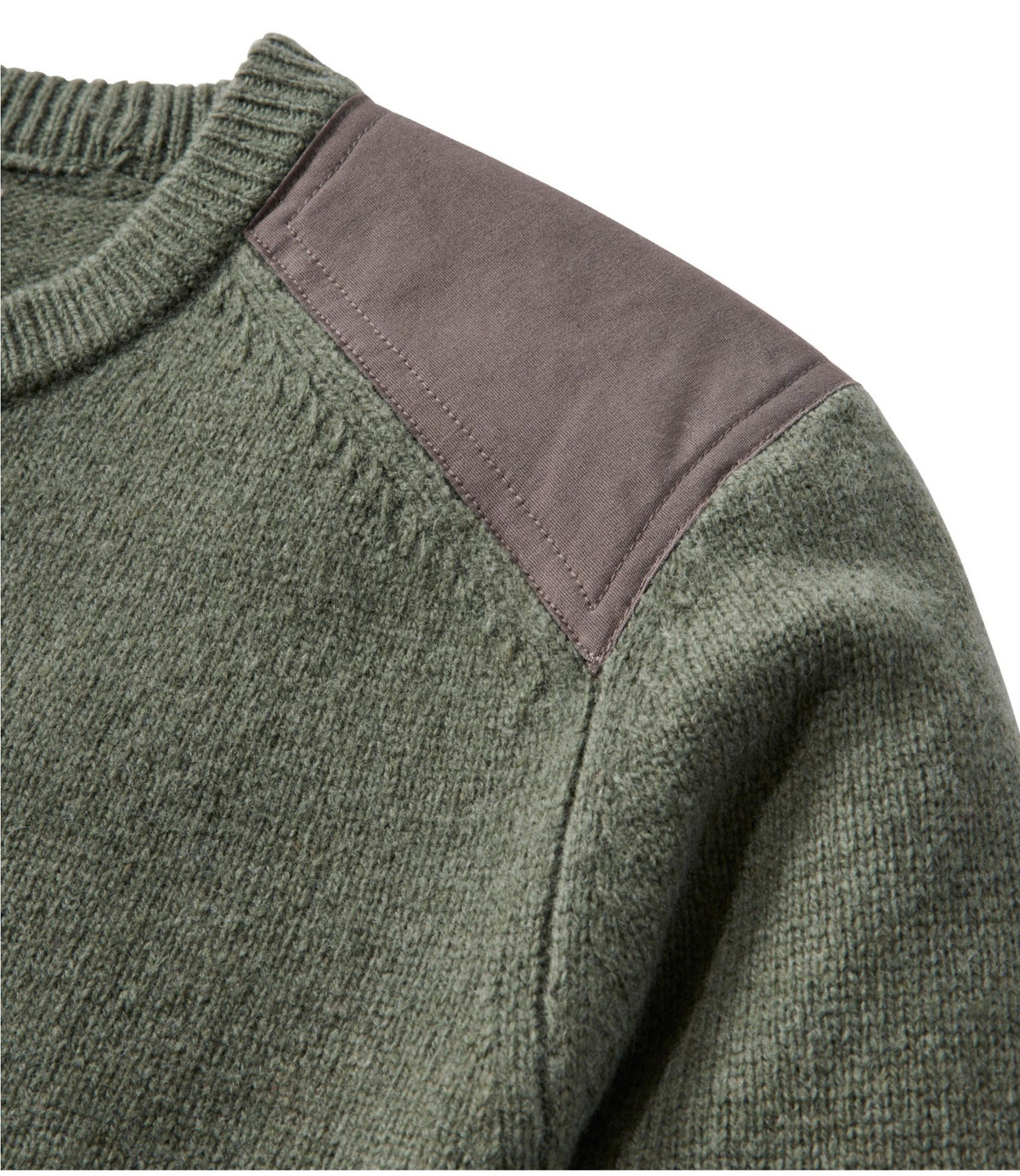L.L.Bean Men's Maine Guide Lightweight Lambswool Sweater Gray Heather