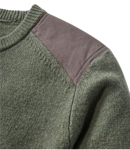 L.L.Bean Men's Maine Guide Lightweight Lambswool Sweater Gray Heather