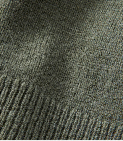 L.L.Bean Men's Maine Guide Lightweight Lambswool Sweater Gray Heather