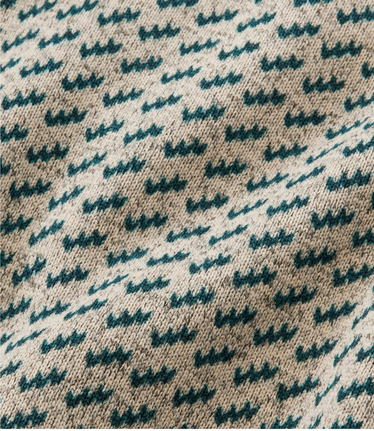 L.L.Bean Men's L.L.Bean Sweater Fleece Pullover, Print Boulder Abstract Mountain