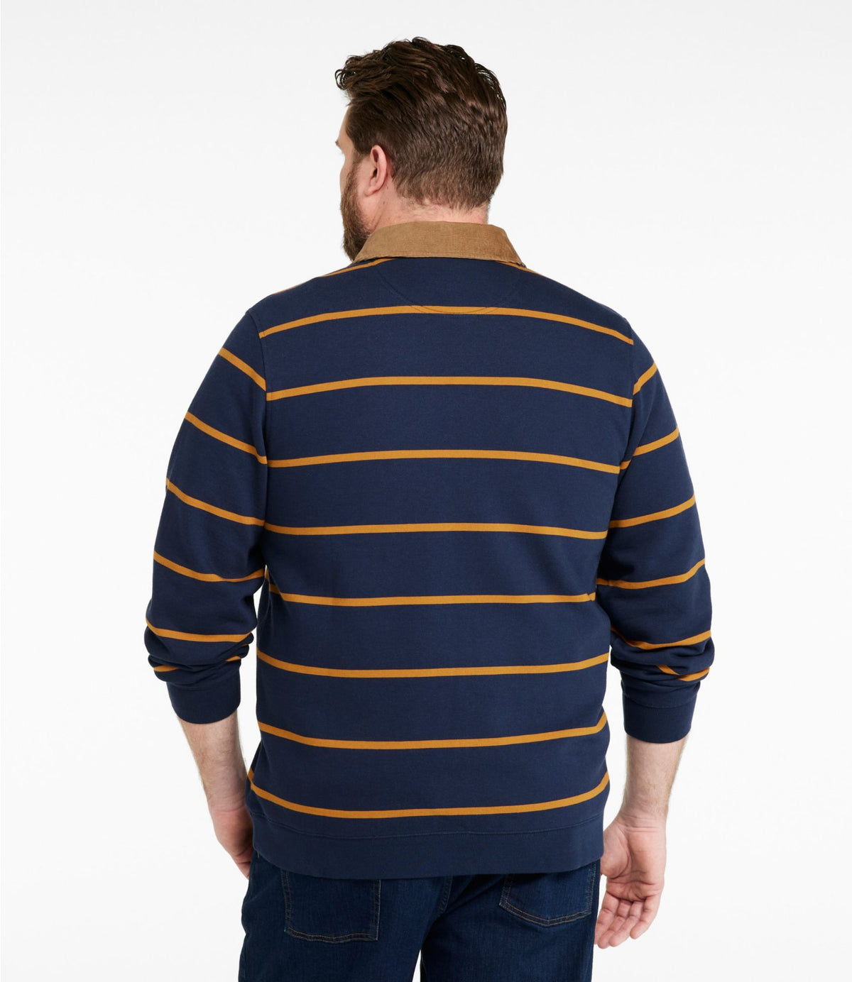 L.L.Bean Men's Mariner Sweatshirt, Stripe Bordeaux Stripe