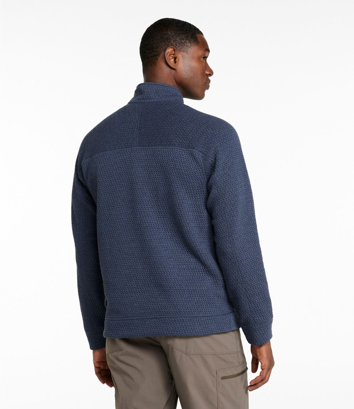 L.L.Bean Men's Ridgeknit Full-Zip Jacket Carbon Navy