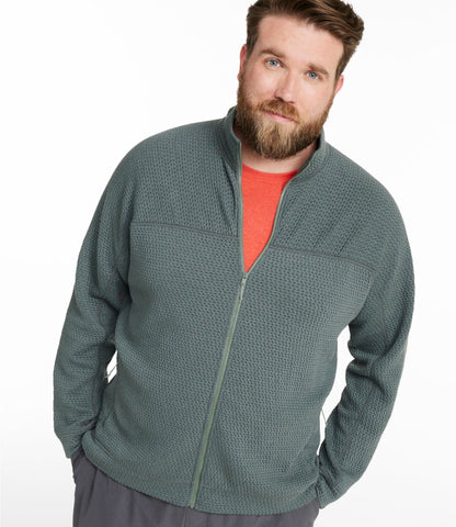 L.L.Bean Men's Ridgeknit Full-Zip Jacket Carbon Navy