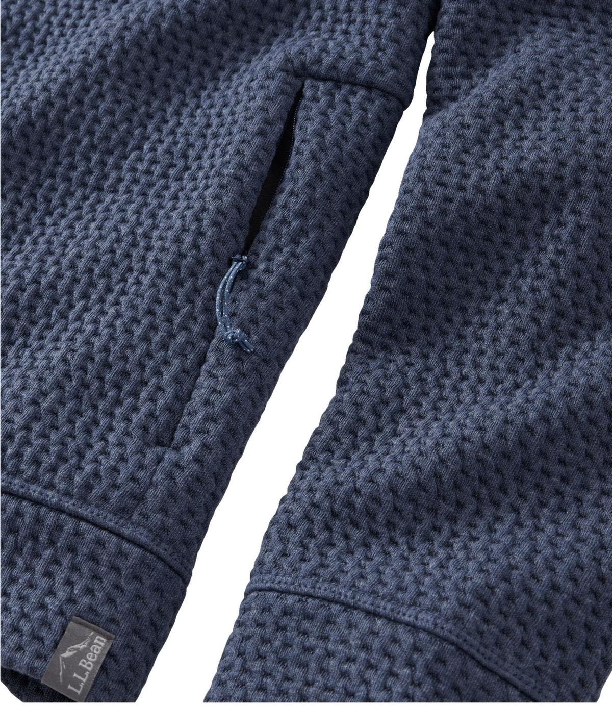 L.L.Bean Men's Ridgeknit Full-Zip Jacket Carbon Navy