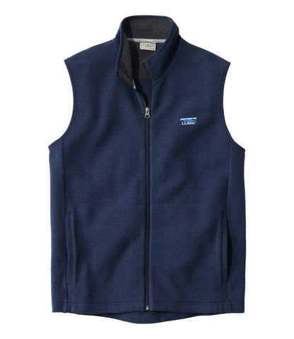 L.L.Bean Men's Lakewashed Double-Knit Vest Classic Navy Heather