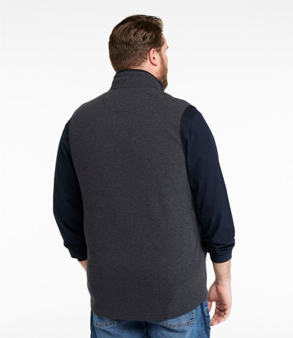 L.L.Bean Men's Lakewashed Double-Knit Vest Classic Navy Heather