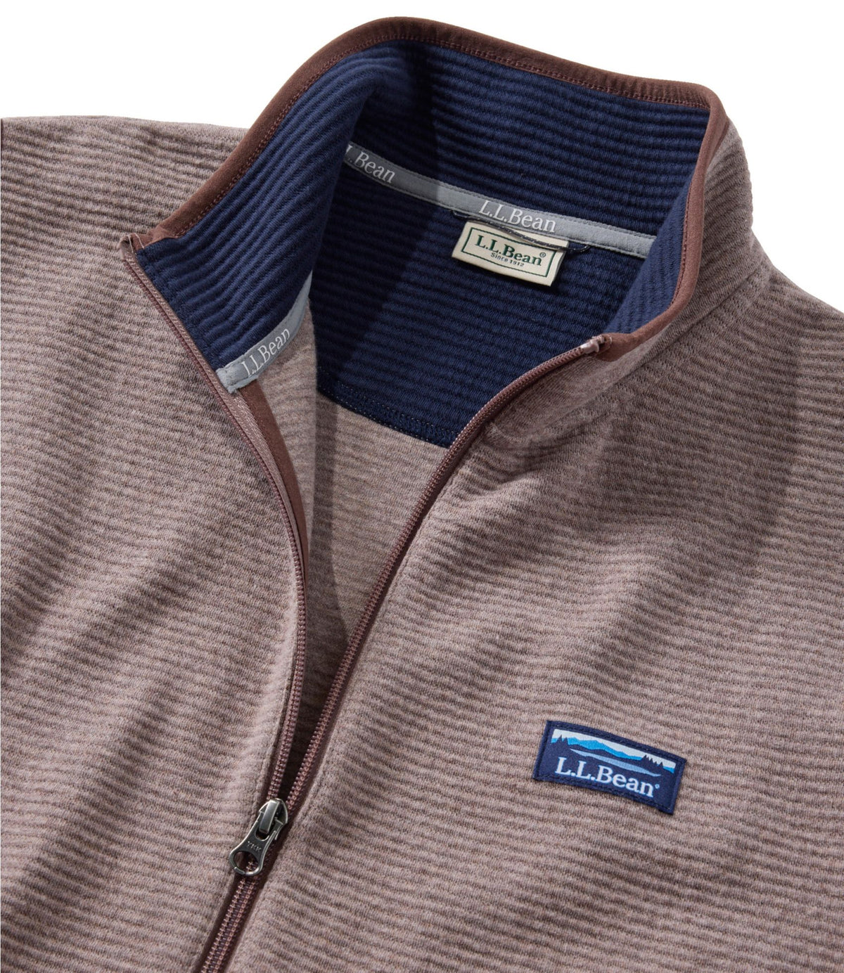 L.L.Bean Men's Lakewashed Double-Knit Vest Classic Navy Heather