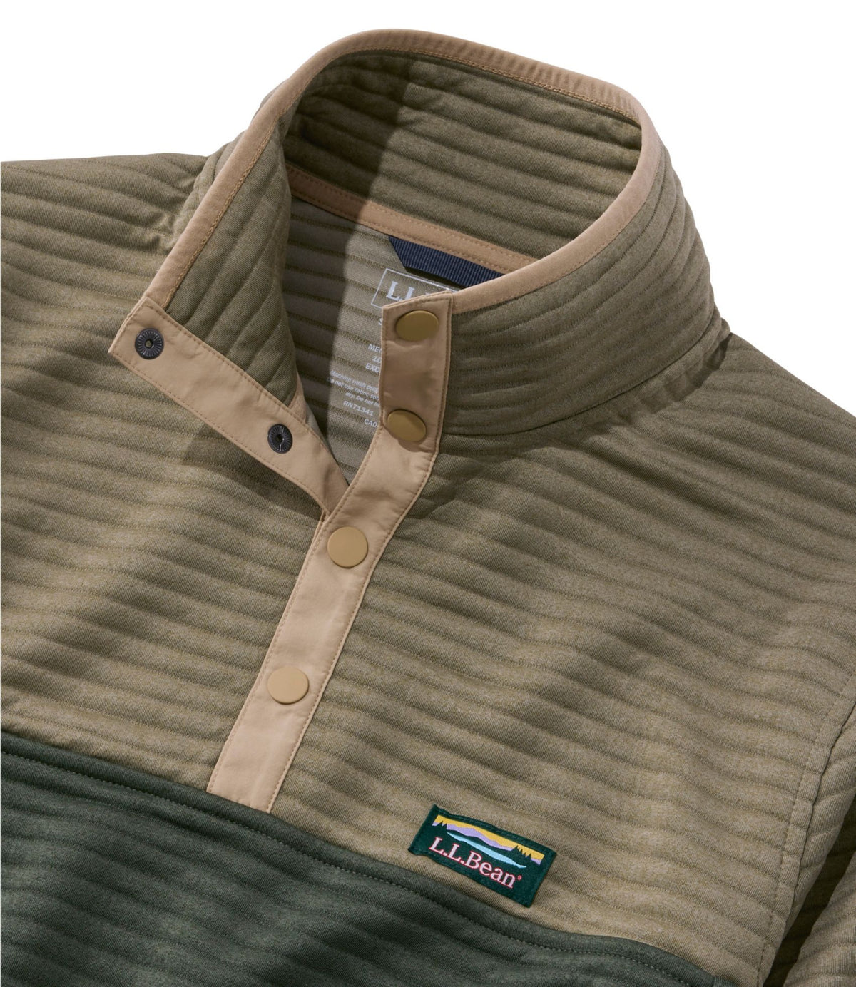 L.L.Bean Men's Airlight Knit Pullover, Colorblock Bordeaux/Classic Navy