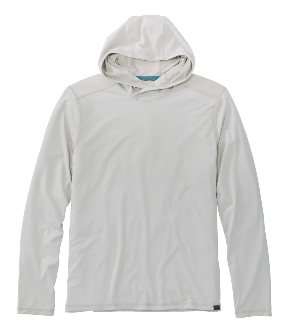 L.L.Bean Men's Bold Coast Lifestyle Tee, Long-Sleeve Hooded Pewter