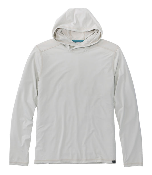 L.L.Bean Men's Bold Coast Lifestyle Tee, Long-Sleeve Hooded Pewter