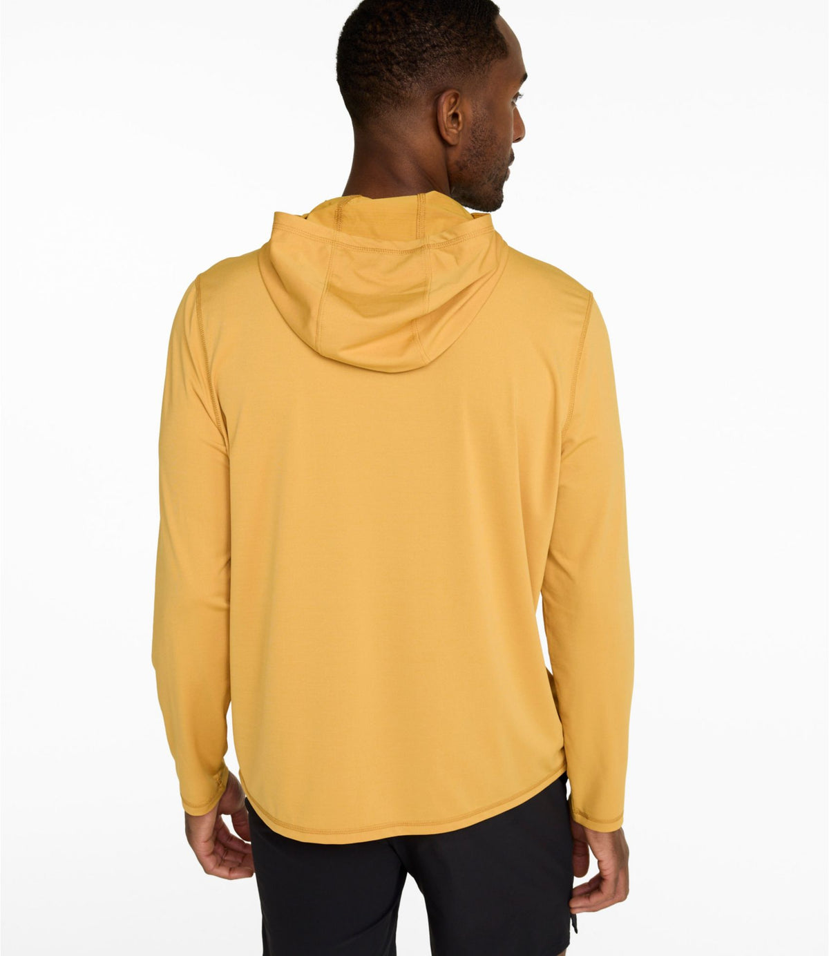 L.L.Bean Men's Bold Coast Lifestyle Tee, Long-Sleeve Hooded Pewter