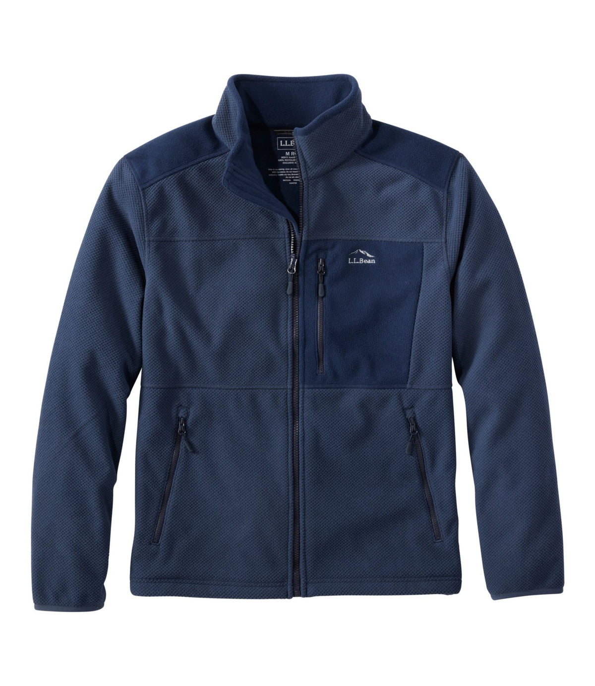 L.L.Bean Men's Wind Challenger Fleece Jacket Carbon Navy