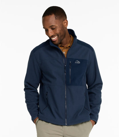 L.L.Bean Men's Wind Challenger Fleece Jacket Carbon Navy