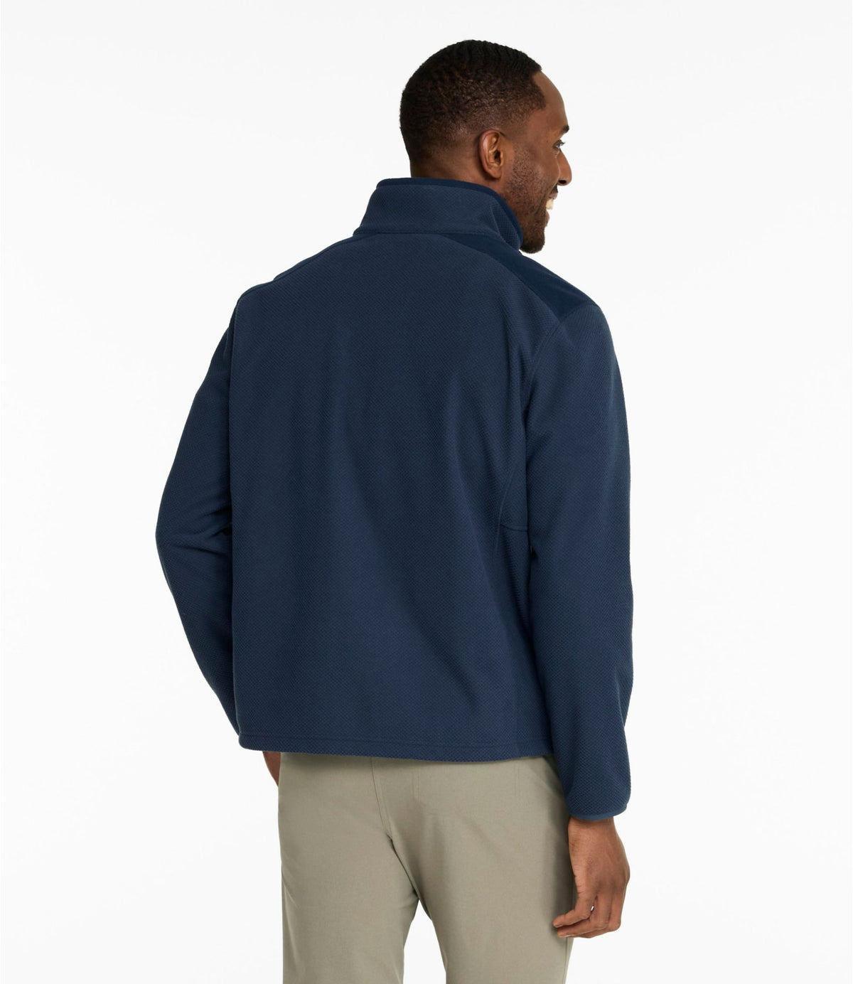 L.L.Bean Men's Wind Challenger Fleece Jacket Carbon Navy