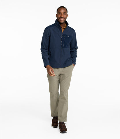 L.L.Bean Men's Wind Challenger Fleece Jacket Carbon Navy