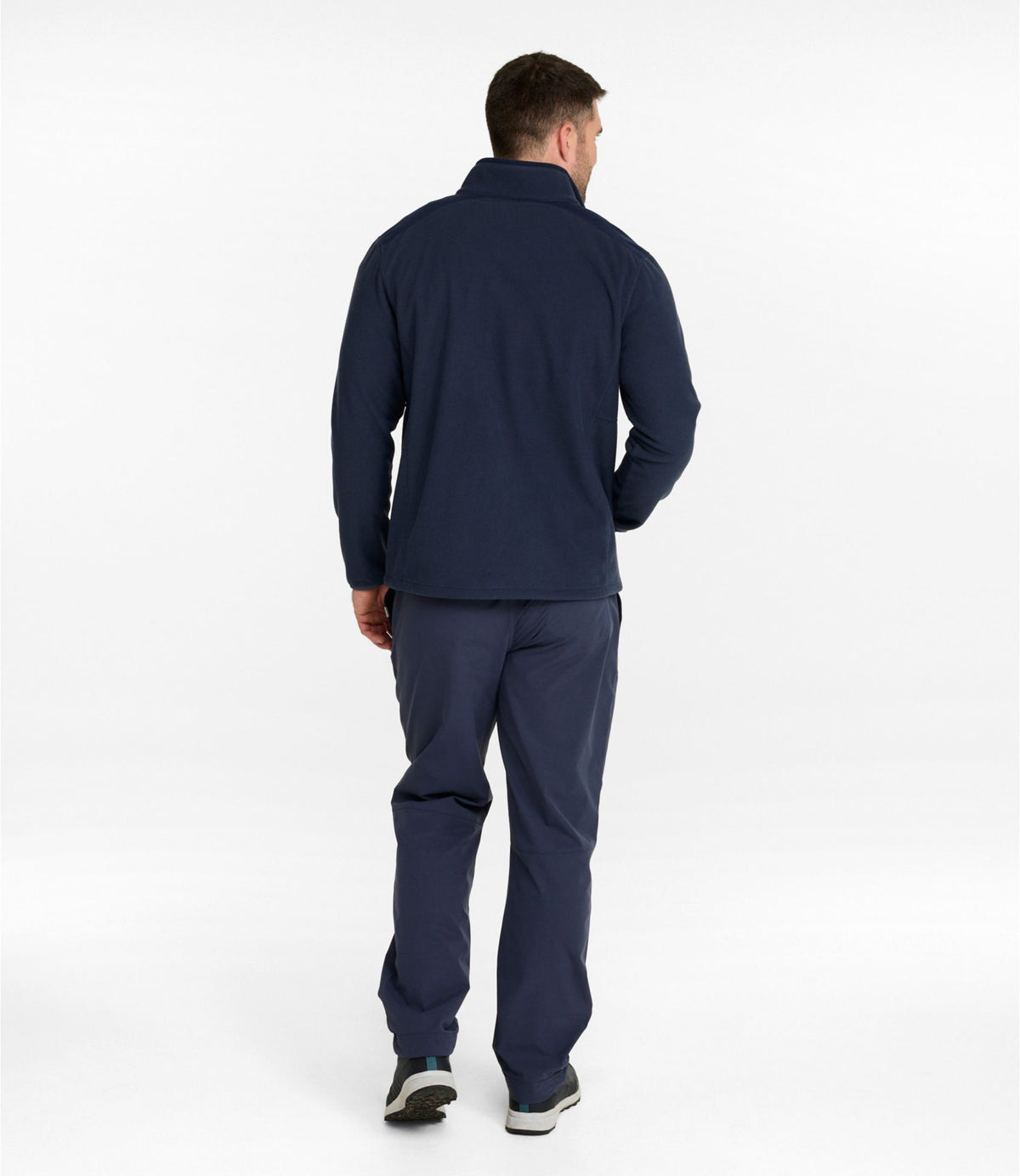 L.L.Bean Men's Wind Challenger Fleece Jacket Carbon Navy