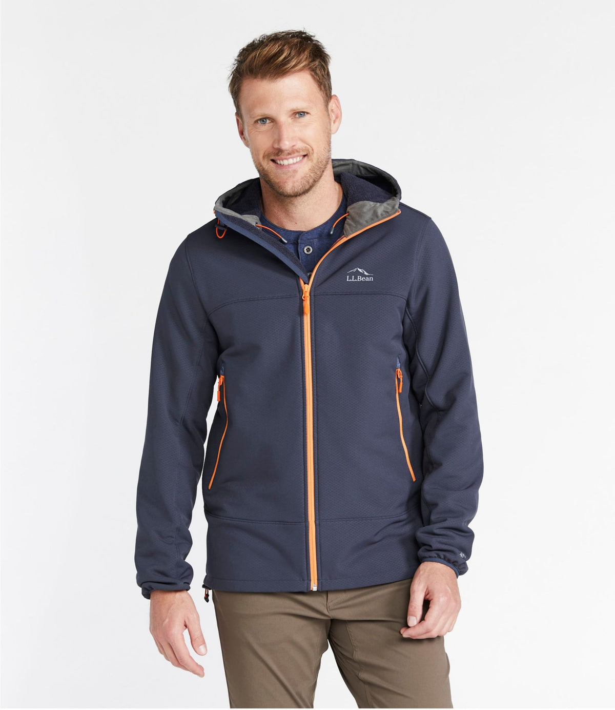 L.L.Bean Men's STORMFLEECE™ Pro Hoodie Carbon Navy