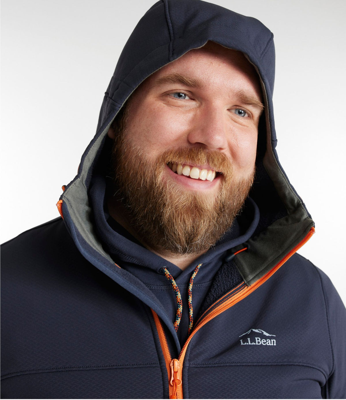 L.L.Bean Men's STORMFLEECE™ Pro Hoodie Carbon Navy