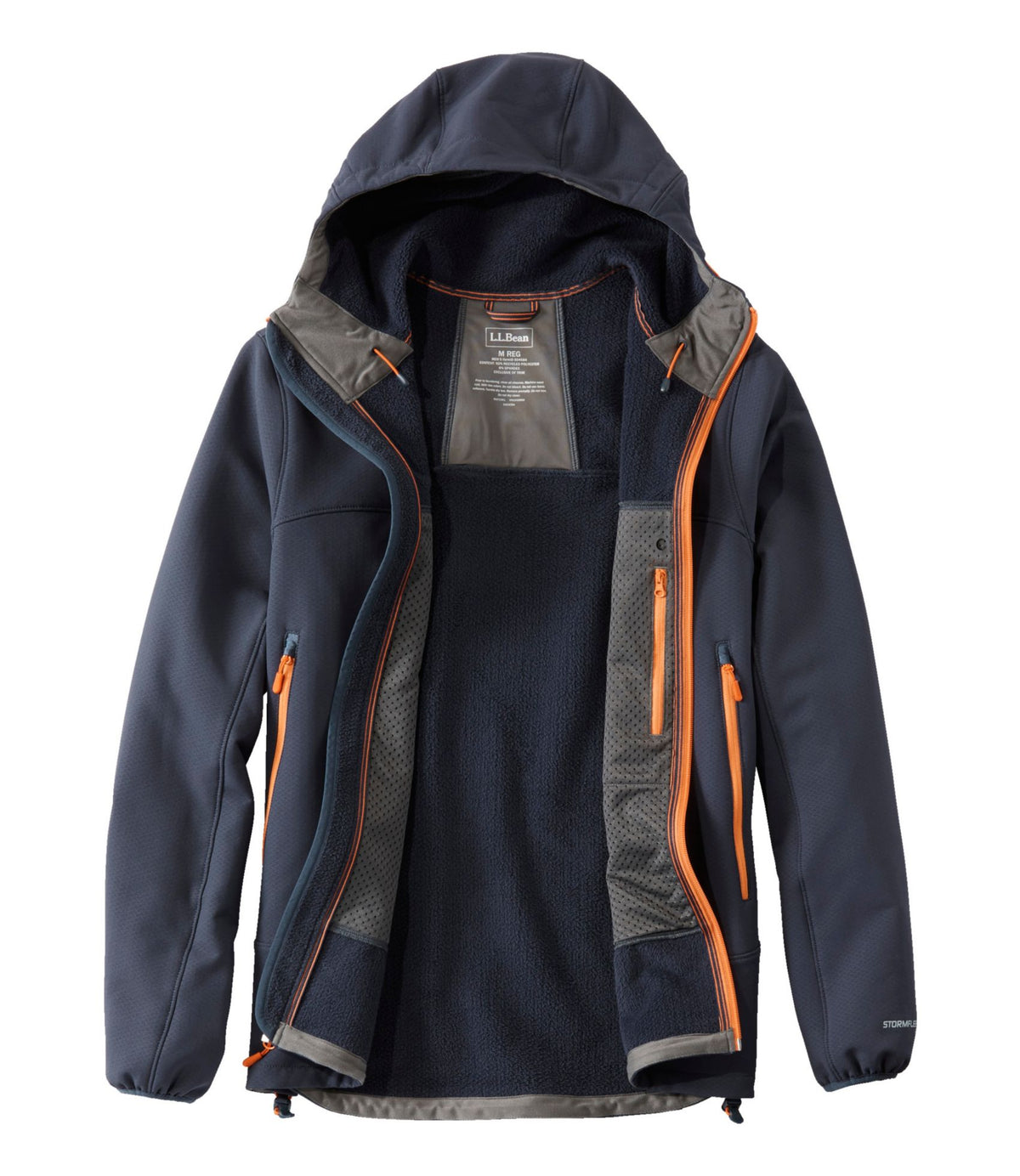 L.L.Bean Men's STORMFLEECE™ Pro Hoodie Carbon Navy
