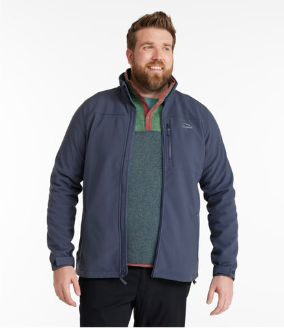 L.L.Bean Men's Bean's Windproof Softshell Jacket Alloy Gray