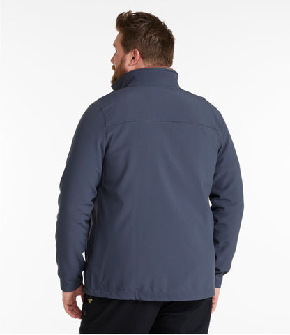 L.L.Bean Men's Bean's Windproof Softshell Jacket Alloy Gray