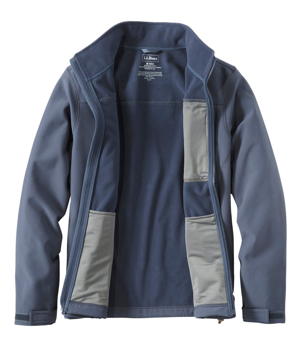 L.L.Bean Men's Bean's Windproof Softshell Jacket Alloy Gray