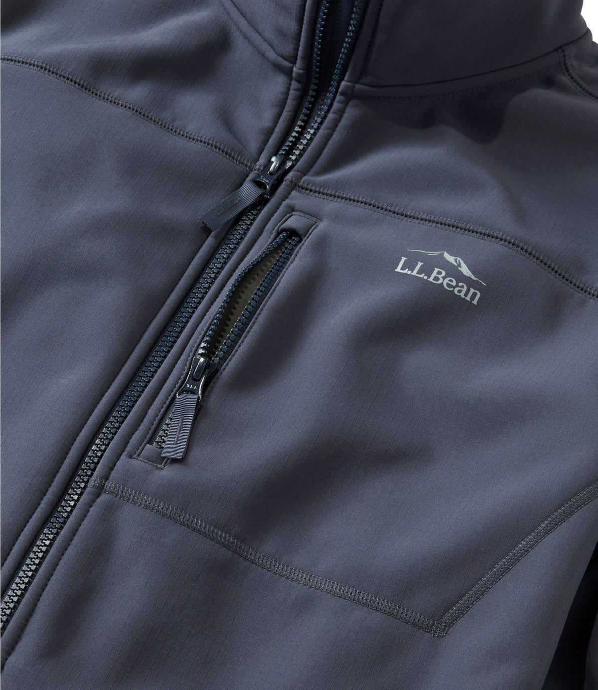 L.L.Bean Men's Bean's Windproof Softshell Jacket Alloy Gray
