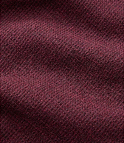L.L.Bean Men's Katahdin Iron Works Bonded Waffle Fleece, Mockneck Charcoal Heather