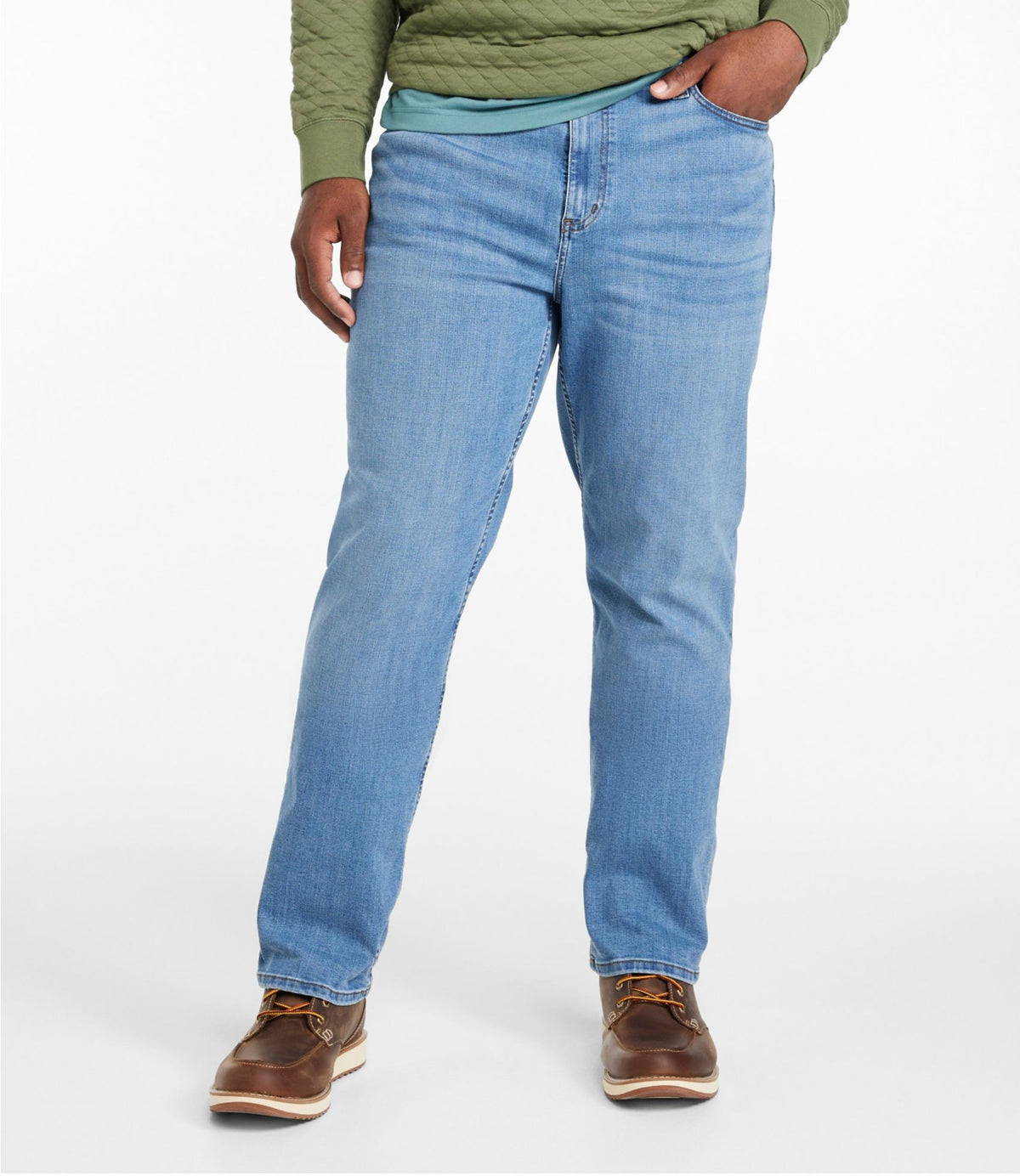 L.L.Bean Men's BeanFlex® Jeans, Classic Fit Clay Dust