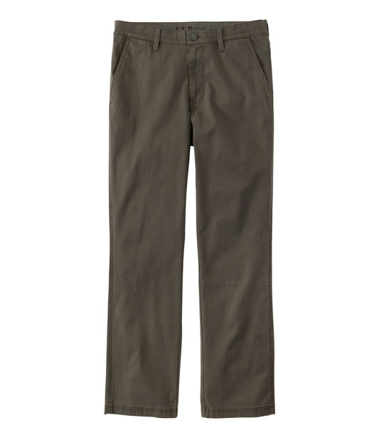 L.L.Bean Men's BeanFlex® Performance Canvas Pants, Chinos, Standard Fit Coal Dust