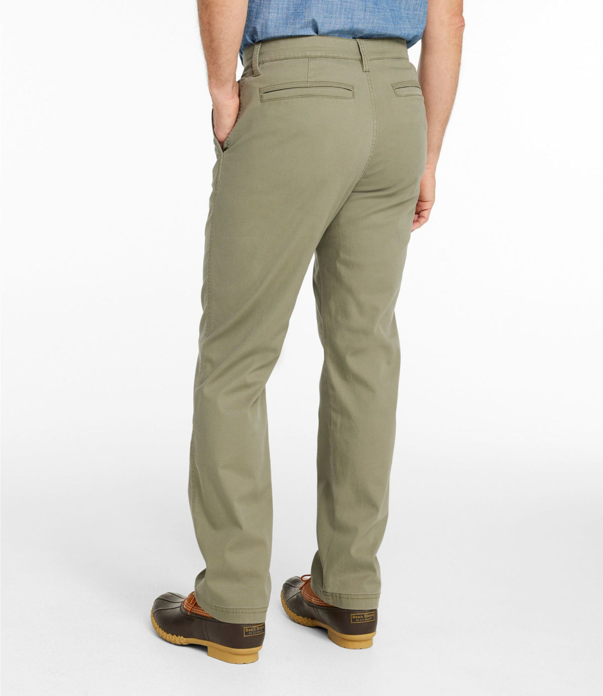 L.L.Bean Men's BeanFlex® Performance Canvas Pants, Chinos, Standard Fit Coal Dust