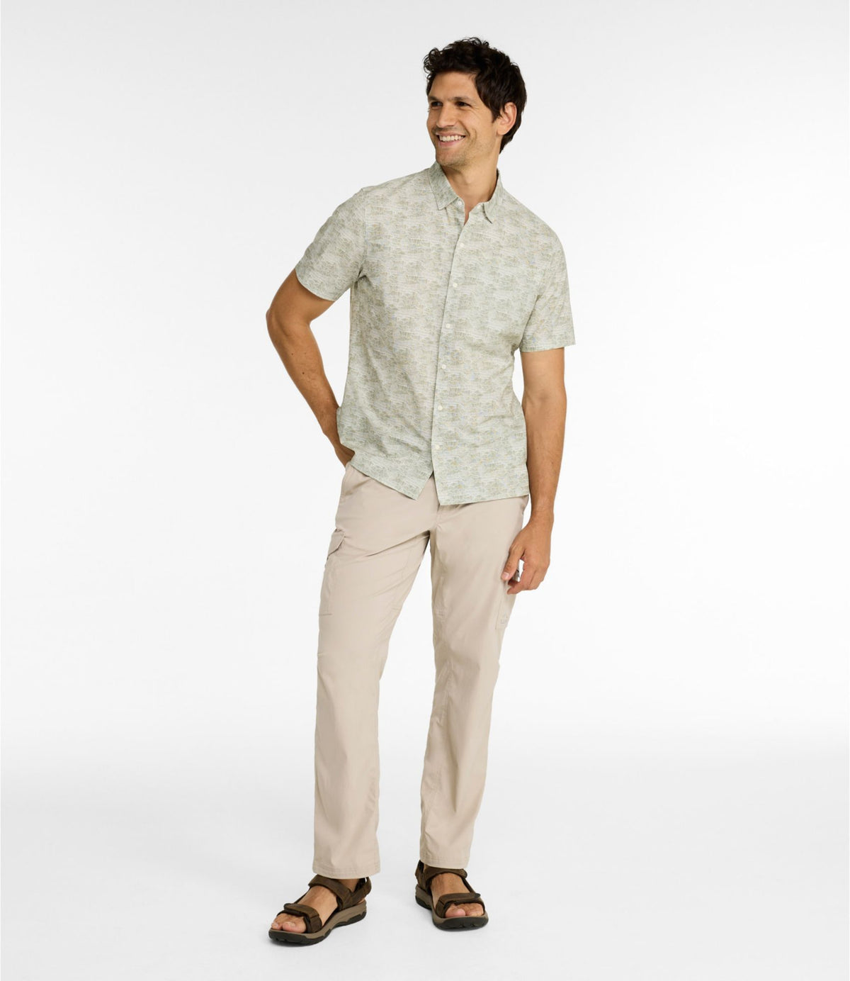 L.L.Bean Men's Tropicwear Pants Frost Gray
