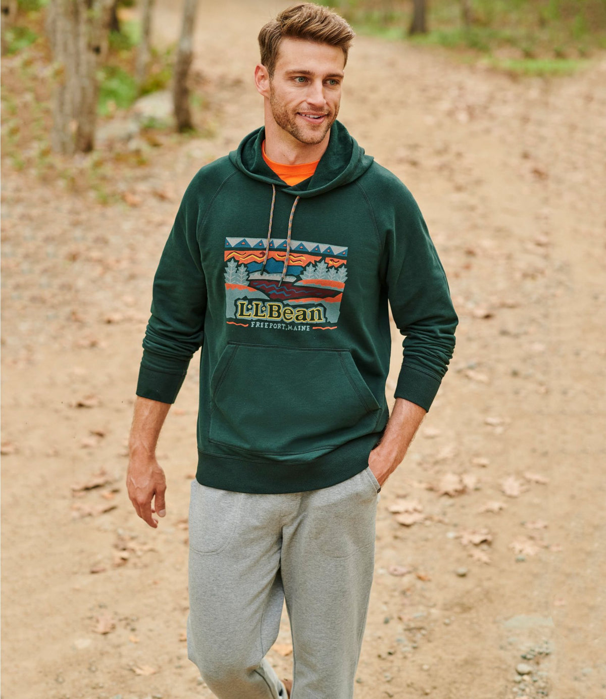 L.L.Bean Men's Comfort Camp Sweatpants Gray Heather