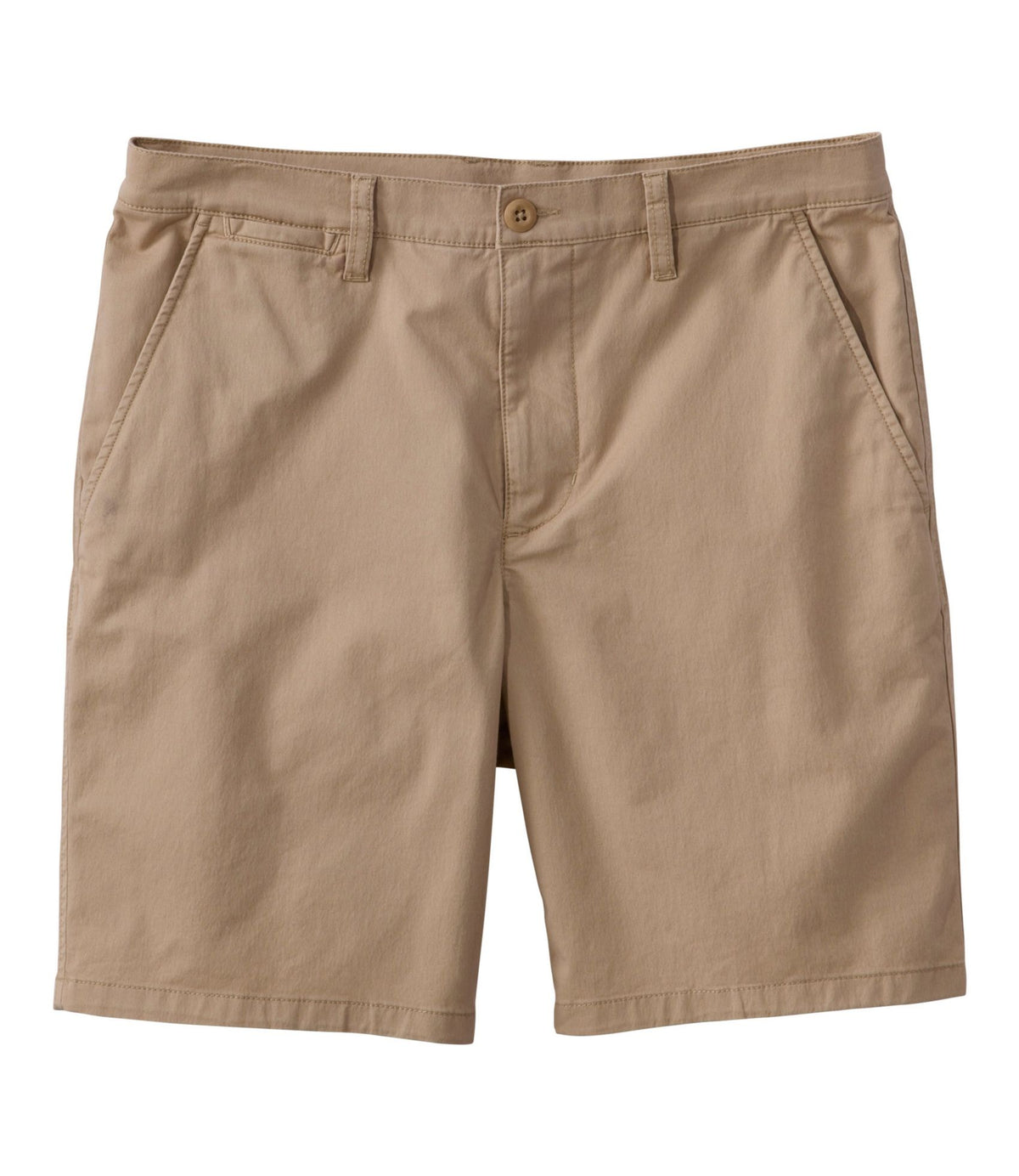 L.L.Bean Men's Comfort Stretch Performance® Everywhere Chino Shorts, 8" Khaki