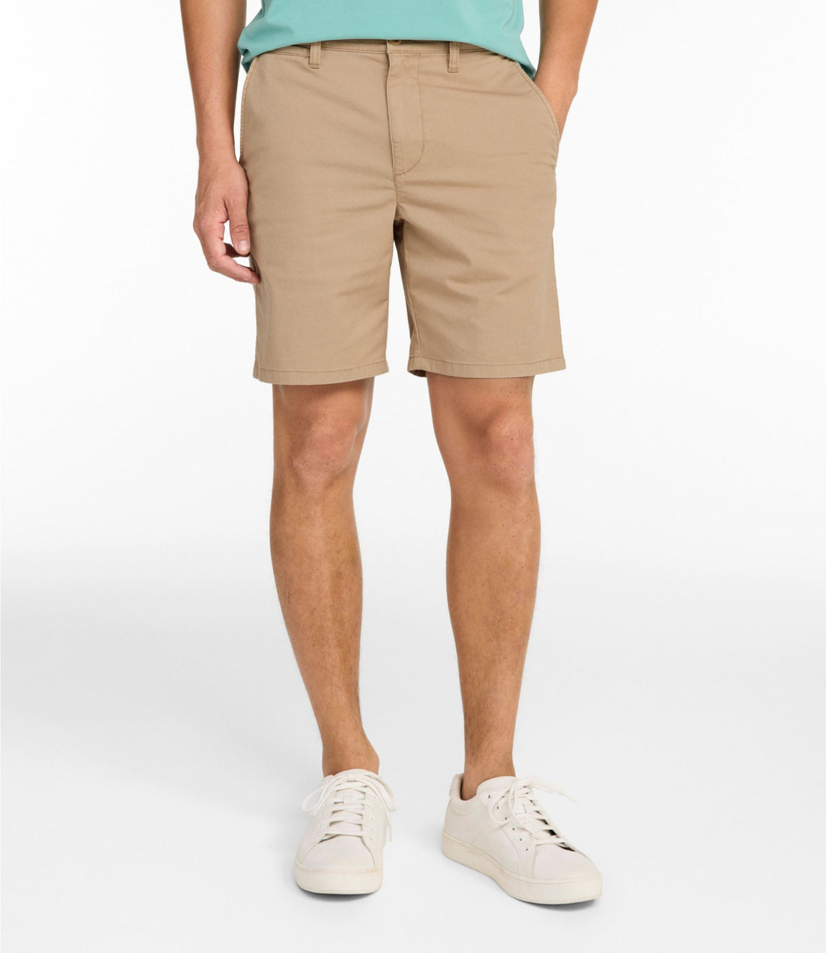 L.L.Bean Men's Comfort Stretch Performance® Everywhere Chino Shorts, 8" Khaki