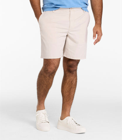 L.L.Bean Men's Comfort Stretch Performance® Everywhere Chino Shorts, 8" Khaki