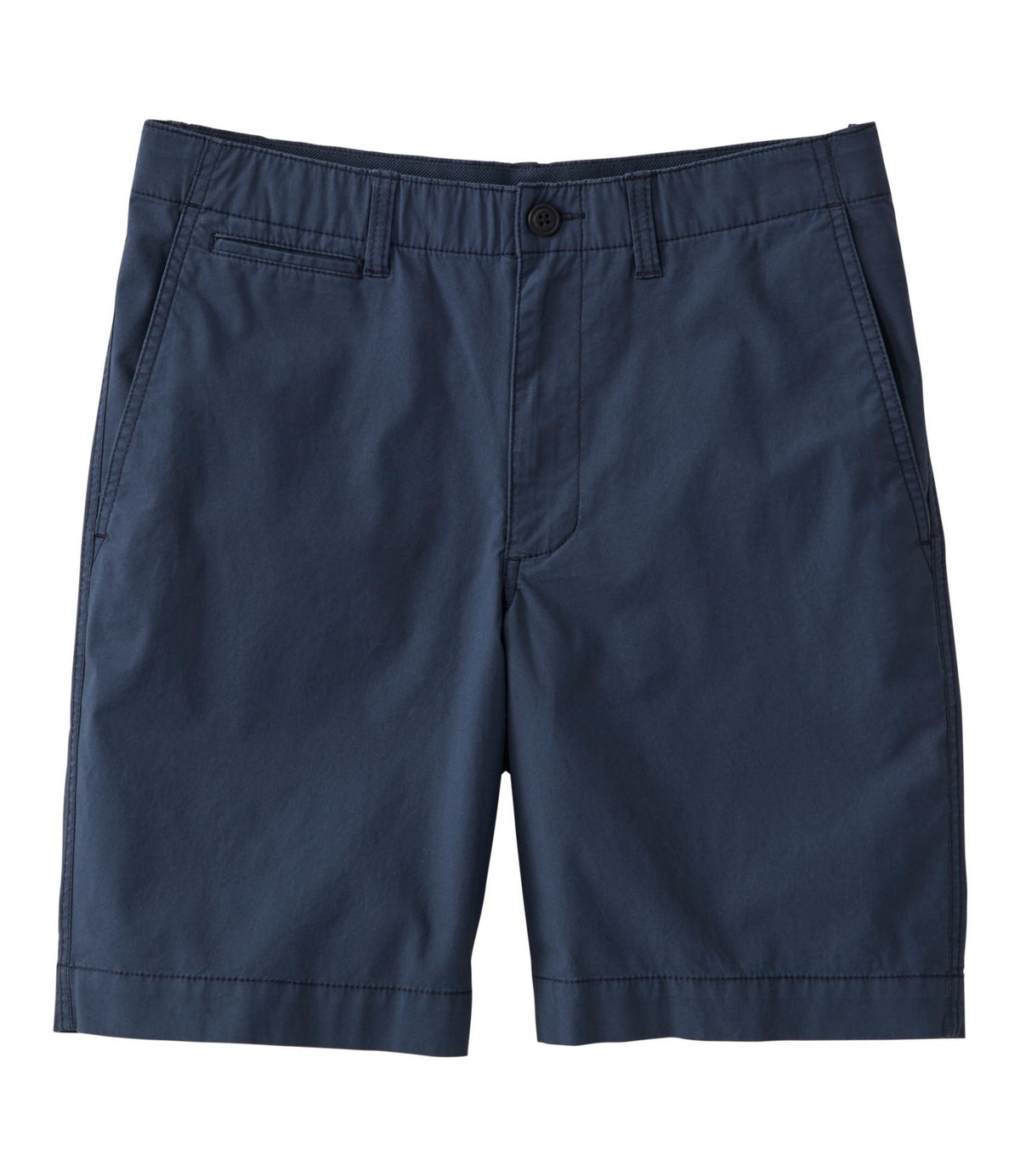 L.L.Bean Men's Everyday Poplin Shorts, Standard Fit, 8" Carbon Navy