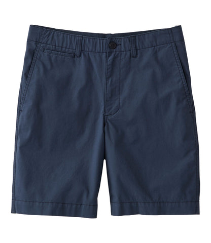L.L.Bean Men's Everyday Poplin Shorts, Standard Fit, 8" Carbon Navy