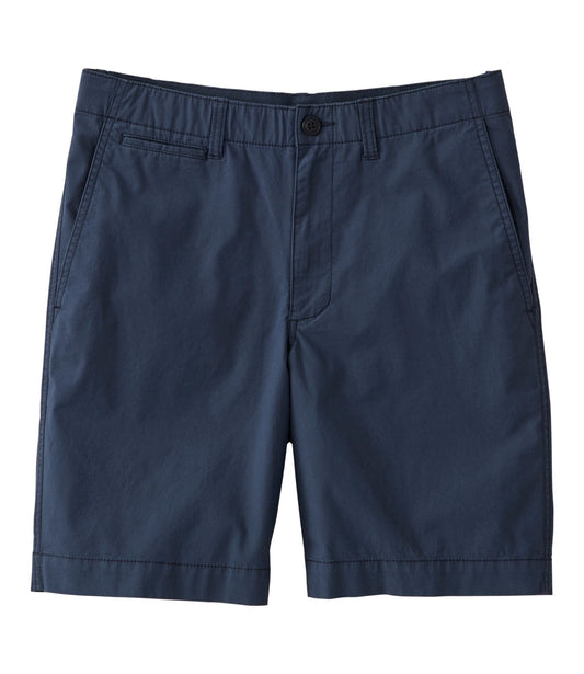 L.L.Bean Men's Everyday Poplin Shorts, Standard Fit, 8" Carbon Navy