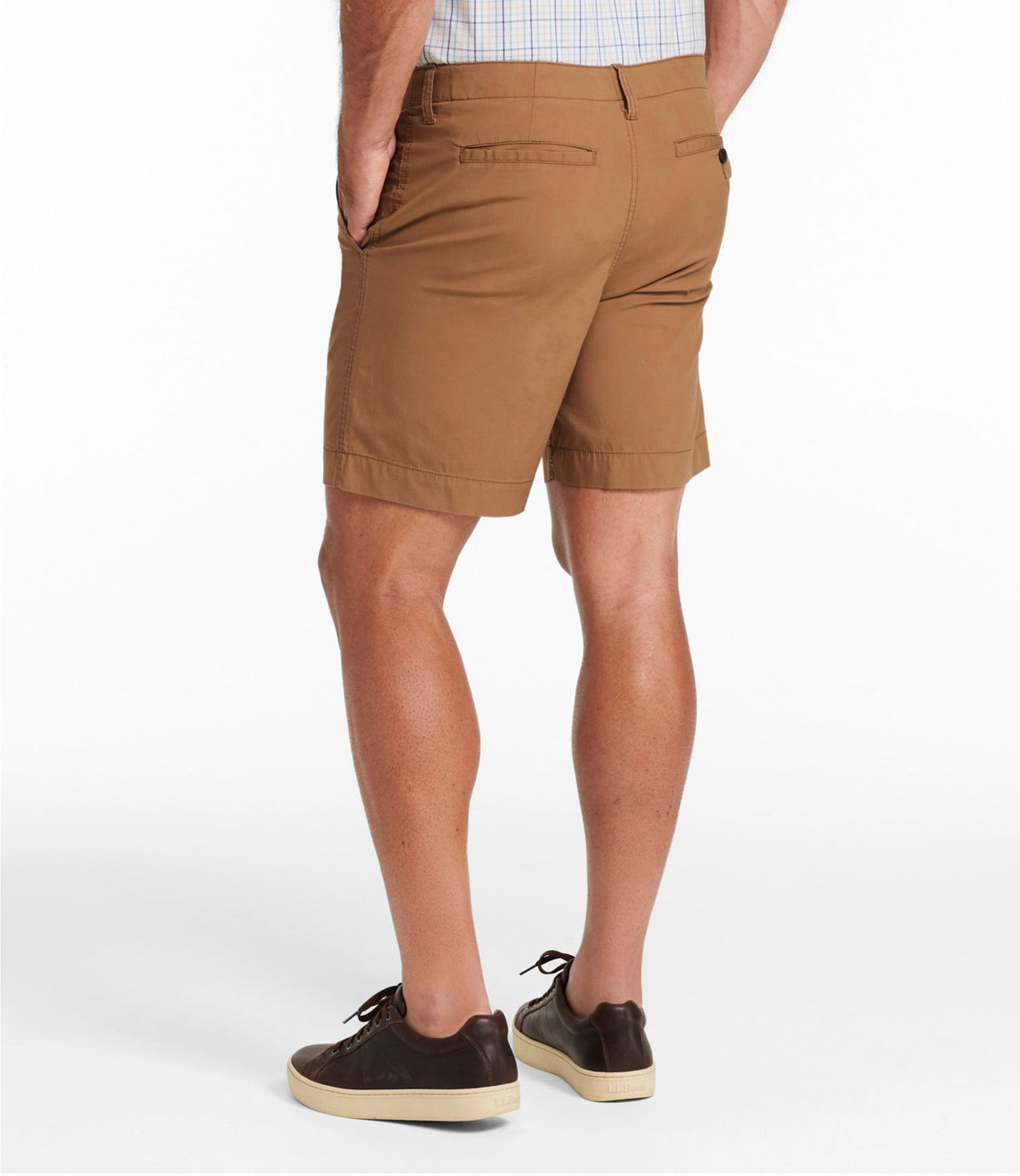 L.L.Bean Men's Everyday Poplin Shorts, Standard Fit, 8" Carbon Navy