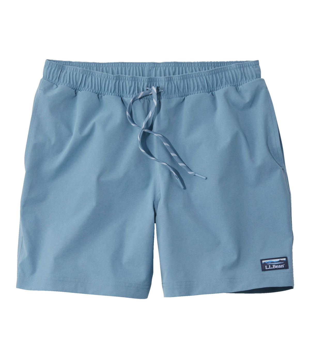 L.L.Bean Men's Vacationland Stretch Swim Trunks, 6" Bayside Blue