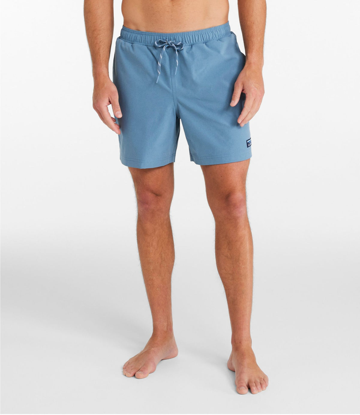 L.L.Bean Men's Vacationland Stretch Swim Trunks, 6" Bayside Blue