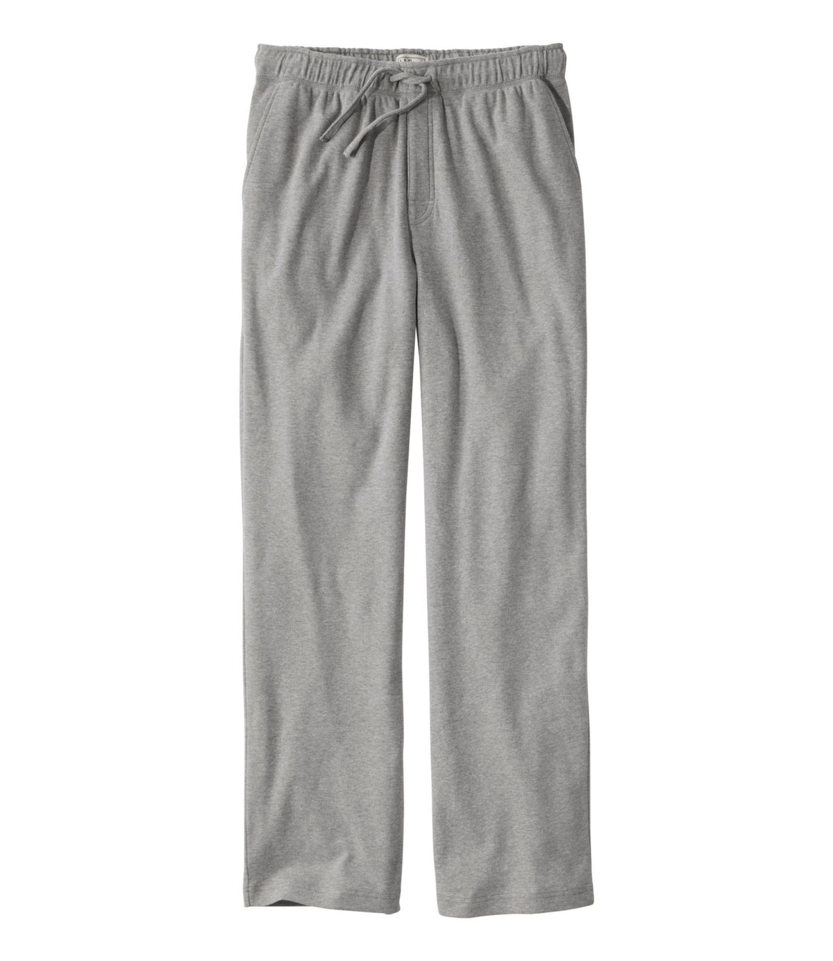L.L.Bean Men's Bean's Cotton Knit Pajamas, Sleep Pants Gray Heather