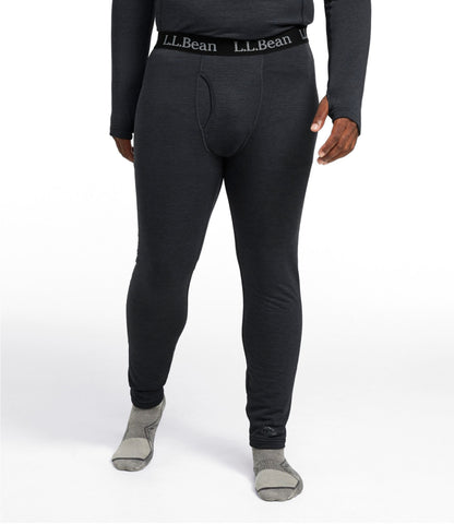 L.L.Bean Men's L.L.Bean Midweight Base Layer Pants Carbon Navy