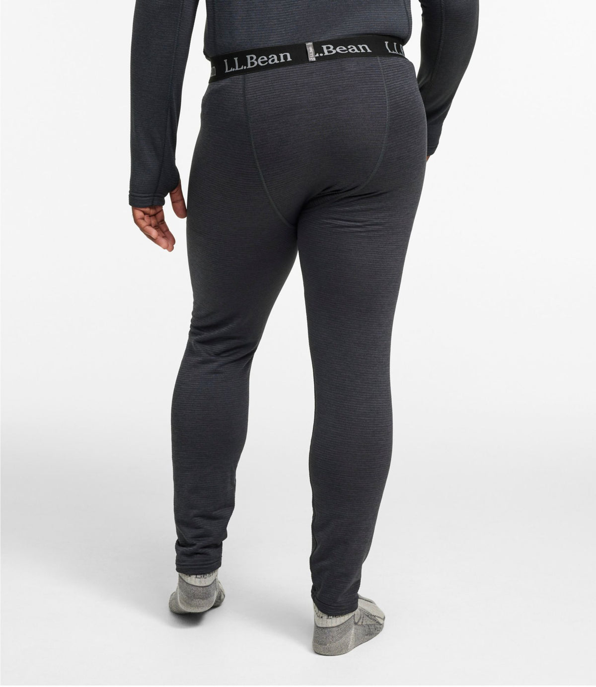 L.L.Bean Men's L.L.Bean Midweight Base Layer Pants Carbon Navy